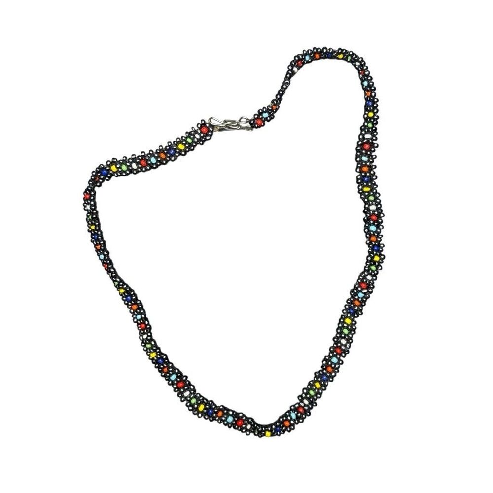 Boutique homemade choker beaded necklace